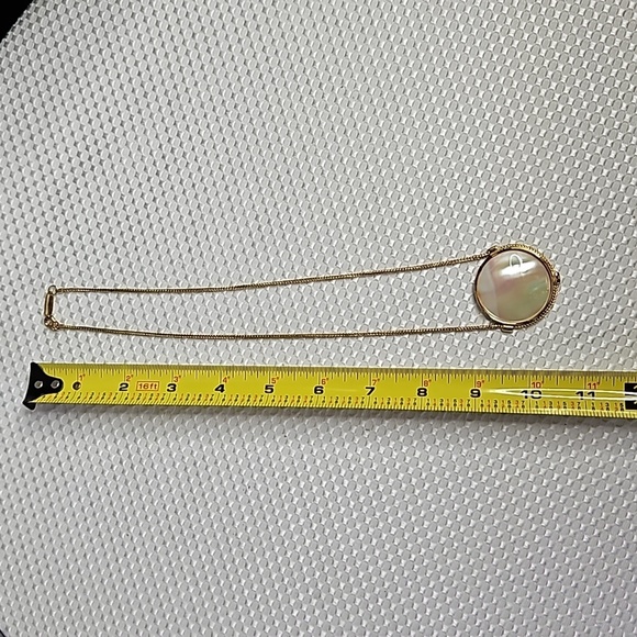 WHITING AND DAVIS GOLDTONE ROUND PEARL ESSENCE NECKLACE - Picture 5 of 8